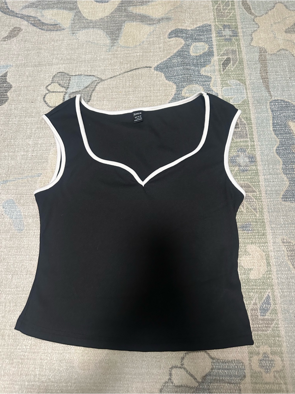 Black Top with White Trim
